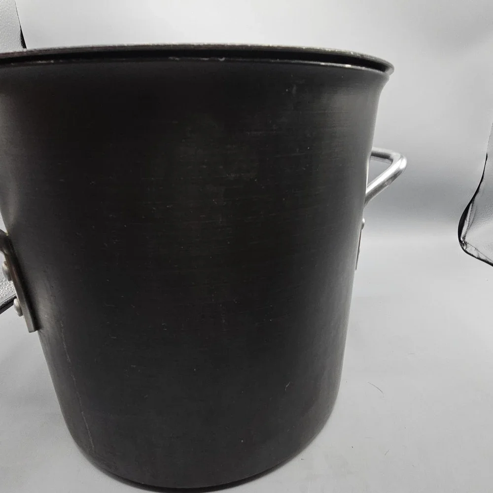 Vintage Commercial Aluminum 16 Qt Stock Pot, Steamer Insert,‎ Lid Toledo, Ohio
